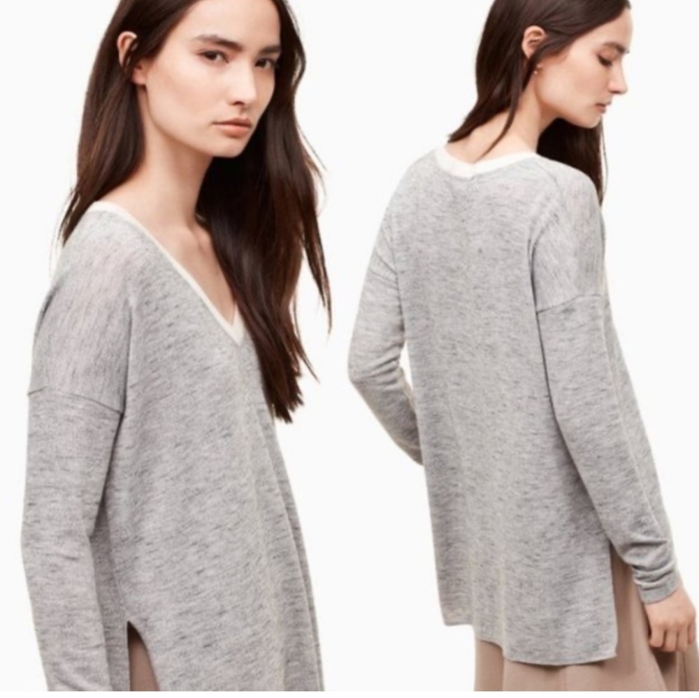 Aritzia Wilfred Sherbrooke V-Neck Sweater